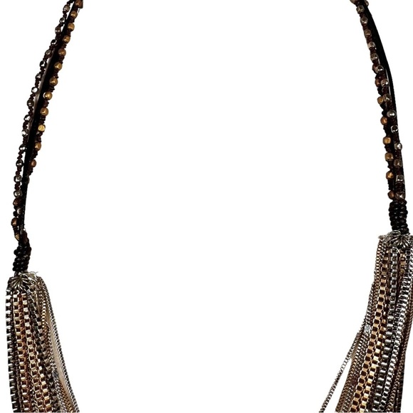 Mixed 12-Strand Metal Snake Coil Layered Necklace - Picture 5 of 7